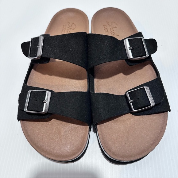 Skechers Shoes - SKECHERS Relaxed Fit Luxe Foam Women's size 8 Slip On two strap sandals Like New